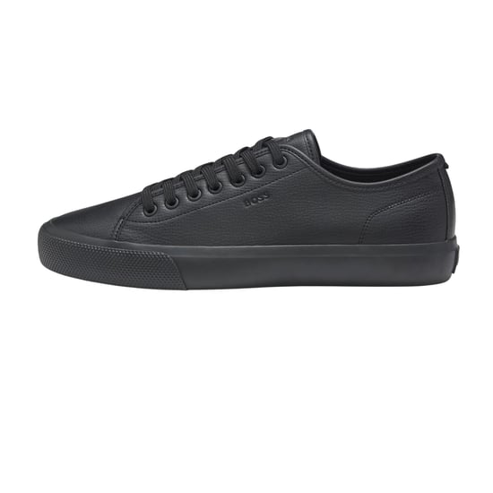 Boss Mens Profile Leather Low Sport Trainers (Black) - Image 3