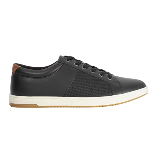 Dune London Heren Trez Canvas Laaggesneden Platte Schoenen (Zwart) - Image 1