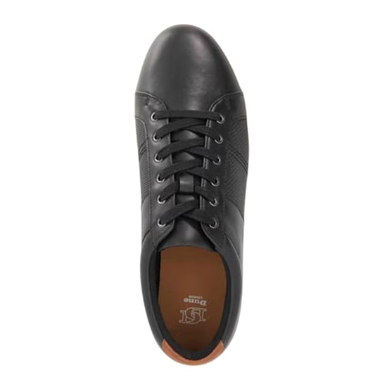 Dune London Heren Trez Canvas Laaggesneden Platte Schoenen (Zwart) - Image 4