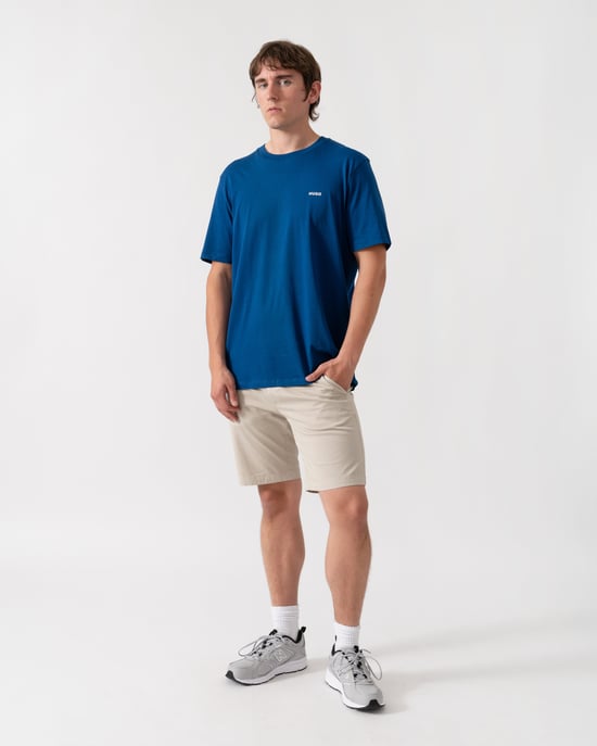 HUGO T-Shirt Met Dero222-Logo, Blauw - Image 3