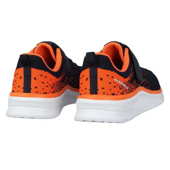 Karrimor Duma 6 platte sportschoenen voor jongens (Marine/Oranje) - Image 2