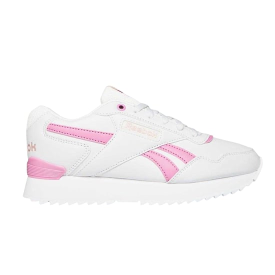 Reebok Womens/Ladies Royal Glide Flat Trainers (Grey/Pink) - Image 1