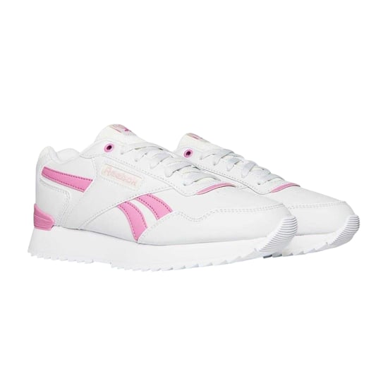 Reebok Womens/Ladies Royal Glide Flat Trainers (Grey/Pink) - Image 4