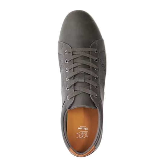 Dune London Heren Trez Canvas Laaggesneden Platte Schoenen (Grijs) - Image 4