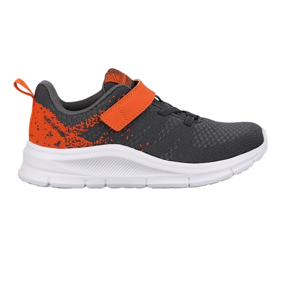 Karrimor Duma 6 platte sportschoenen voor jongens (Grijs/Oranje) - Image 1