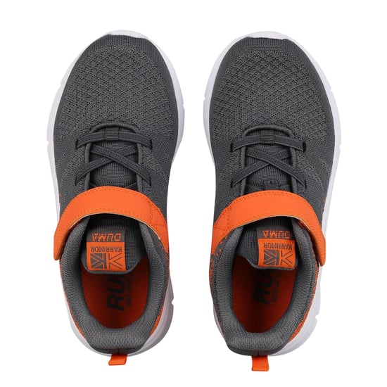 Karrimor Duma 6 platte sportschoenen voor jongens (Grijs/Oranje) - Image 3