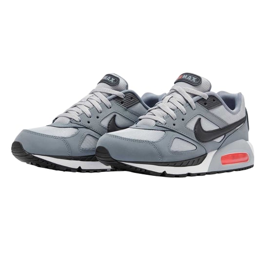 Nike Heren Air Max Leren Sneakers (Grijs/Zwart/Rood) - Image 5