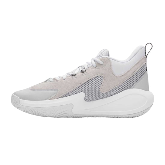 Under Armour Heren Curry Basketbal Schoenen (Grijs/Wit) - Image 2