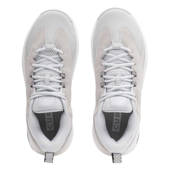 Under Armour Heren Curry Basketbal Schoenen (Grijs/Wit) - Image 3