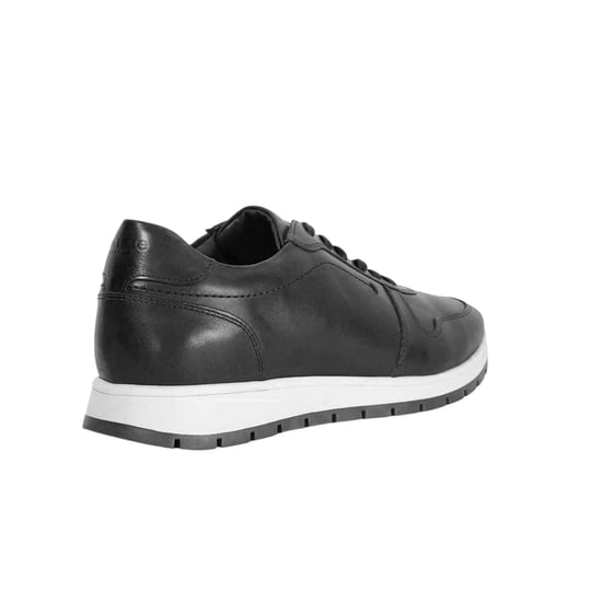 Dune London Heren Tris Leren Trainers (Marine) - Image 2