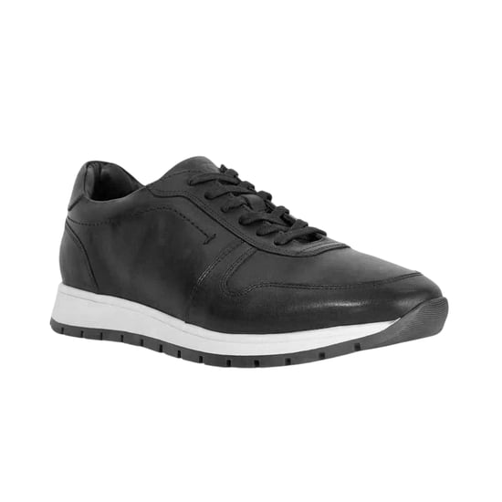 Dune London Heren Tris Leren Trainers (Marine) - Image 4