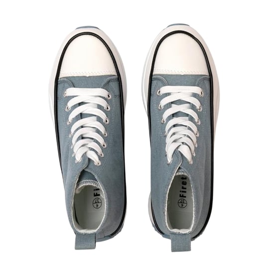 Firetrap Womens/Ladies Platform High Top Trainers (Blue) - Image 3