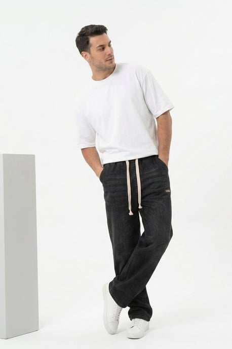 Elastische Taille Denim Broek - Image 3