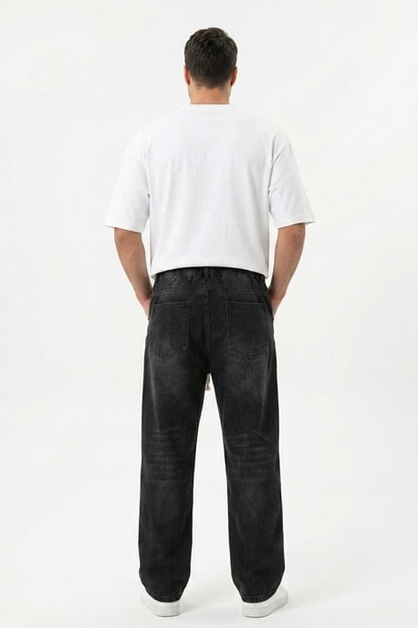 Elastische Taille Denim Broek - Image 5