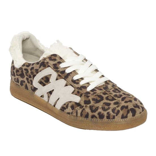 Steve Madden Dames/Dames Elora Leopard Print Textiel Trainers (Bruin) - Image 5
