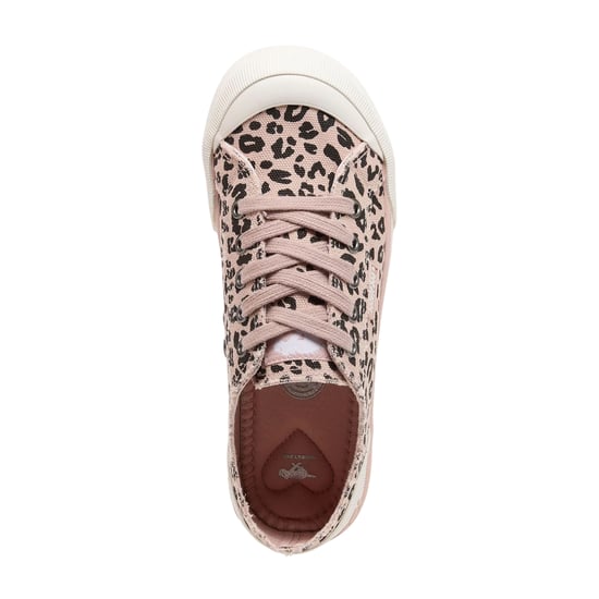 Rocket Dog Dames-jazzschoenen van canvas met luipaardprint (Roze) - Image 4
