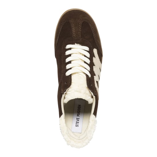 Steve Madden Elora suède sneakers voor dames (Donkerbruin) - Image 4