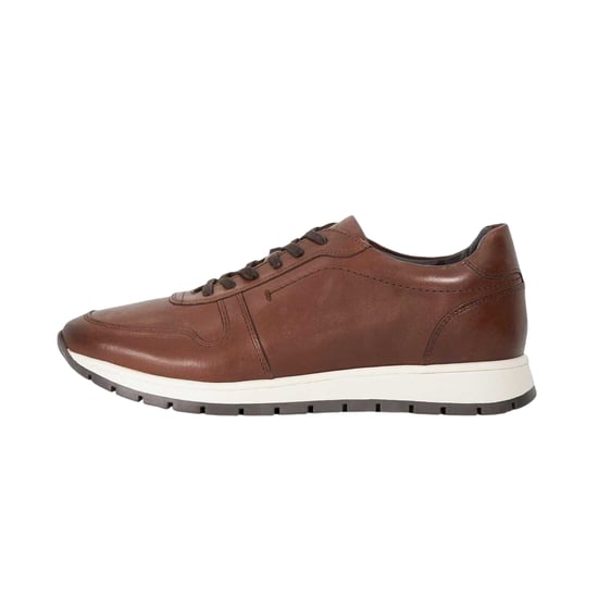 Dune London Heren Tris Leren Trainers (Bruin) - Image 3