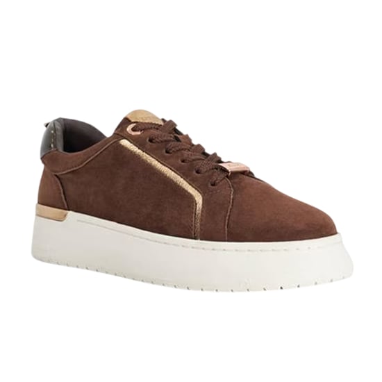 Dune London Dames/Dames Emmelino Suède Trainers (Bruin) - Image 3
