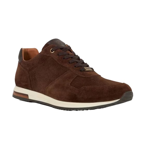 Dune London Heren Trilogy Suède Trainers (Bruin) - Image 2