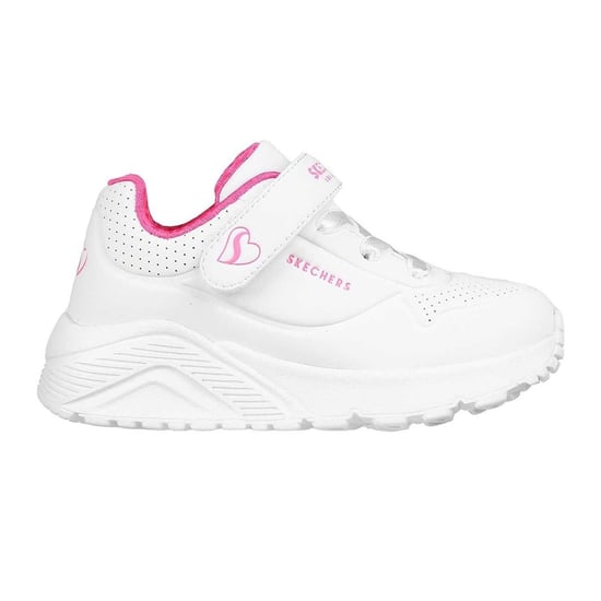 Skechers Meisjessneakers Street Uno Lite met perforaties (Roze/Wit) - Image 1