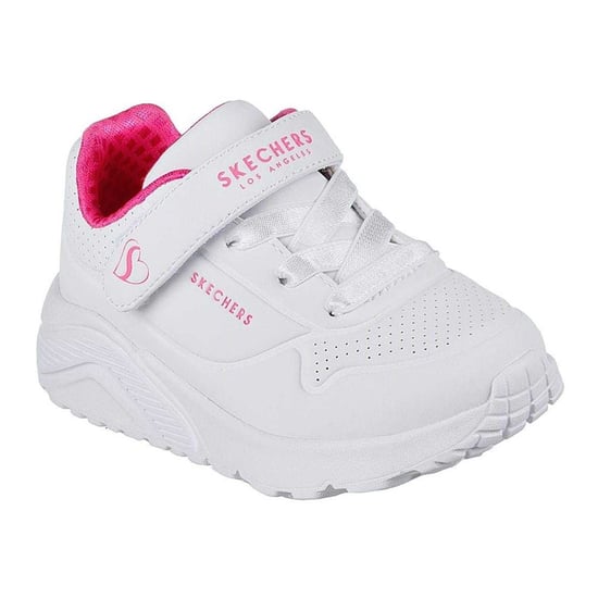 Skechers Meisjessneakers Street Uno Lite met perforaties (Roze/Wit) - Image 3
