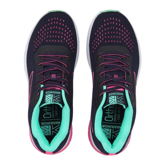 Karrimor Dames Tempo Sneakers (Navy/Roze) - Image 4