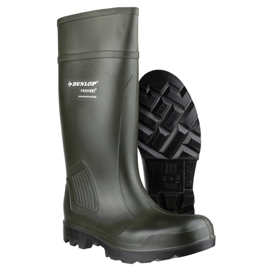 Dunlop D460933 Purofort PRO Niet-veiligheidslaarzen / Herenlaarzen / Gewone rubberen putten (Groen) - Image 5