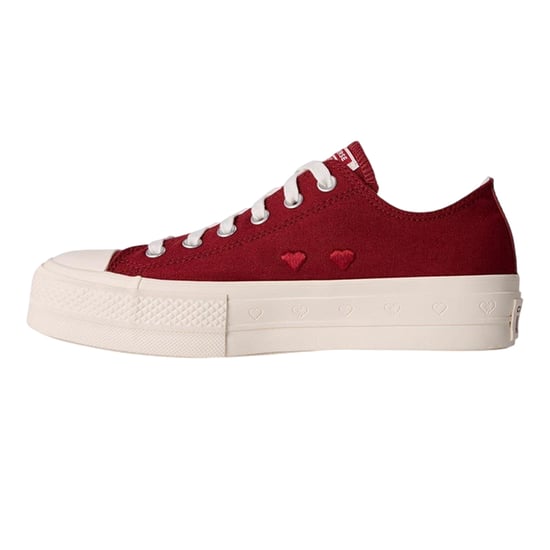 Converse Dames/Dames Chuck Taylor Canvas Platform Schoenen (Rood) - Image 2