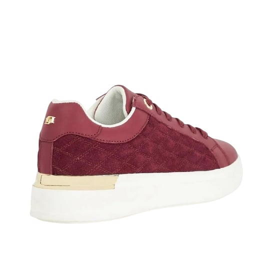 Dune London Dames/Dames Elba Suède Platform Trainers (Bourgondië) - Image 2