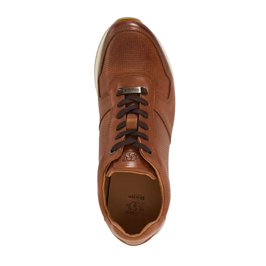 Dune London Heren Trilogy Suède Trainers (Tan) - Image 5