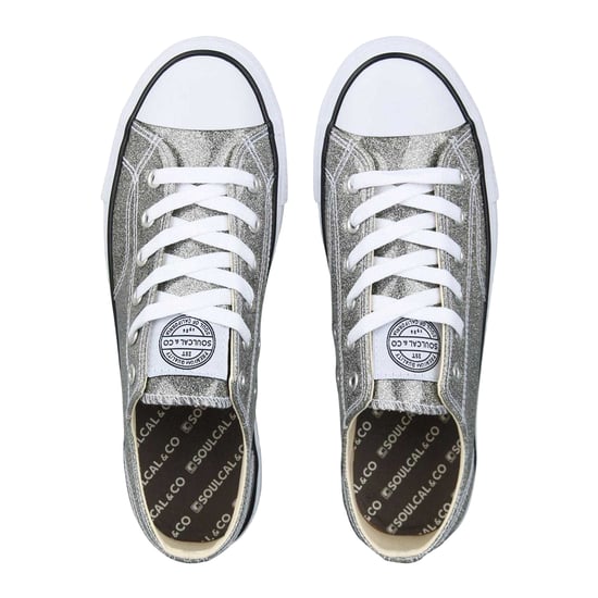 SoulCal Dames Canvas Ballerina's (Zilver) - Image 3