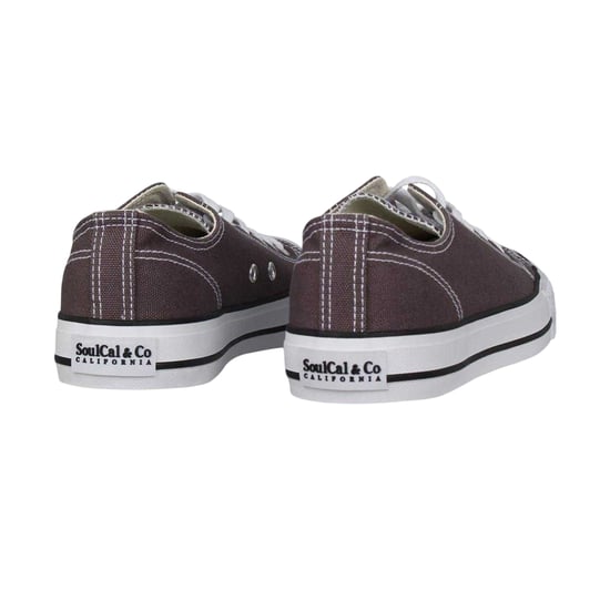 SoulCal Dames Canvas Platte Sneakers (Charcoal) - Image 2