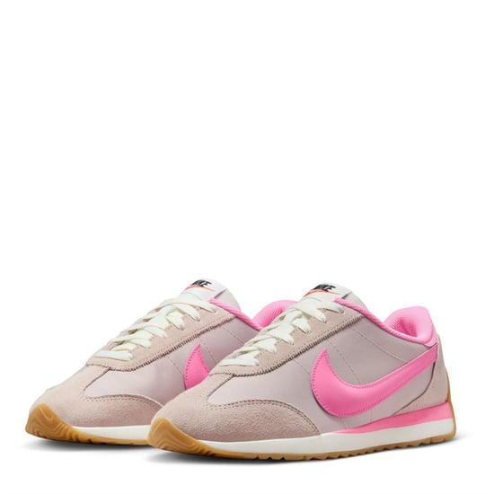 Nike Dames/Dames Waffle Debut Suede Wedge Trainers (Rood/Roze) - Image 3