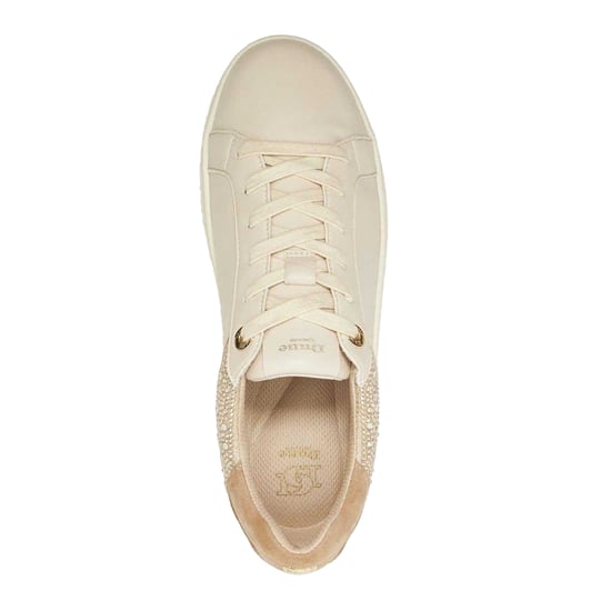Dune London Dames/Dames Elli Leren Platform Schoenen (Crème) - Image 3