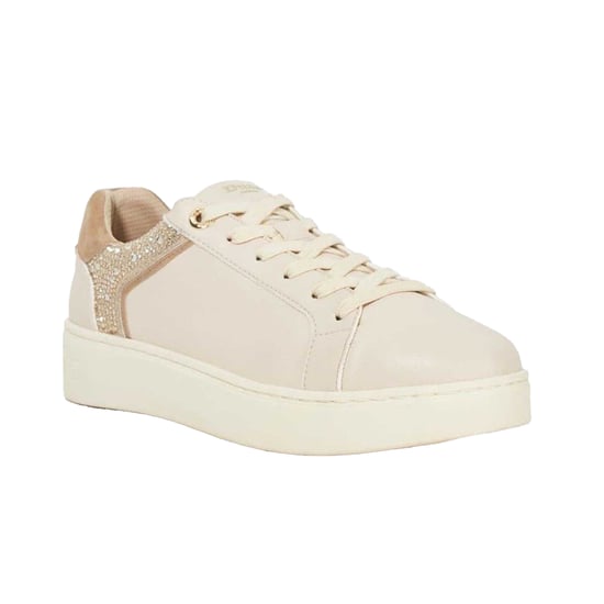 Dune London Dames/Dames Elli Leren Platform Schoenen (Crème) - Image 5