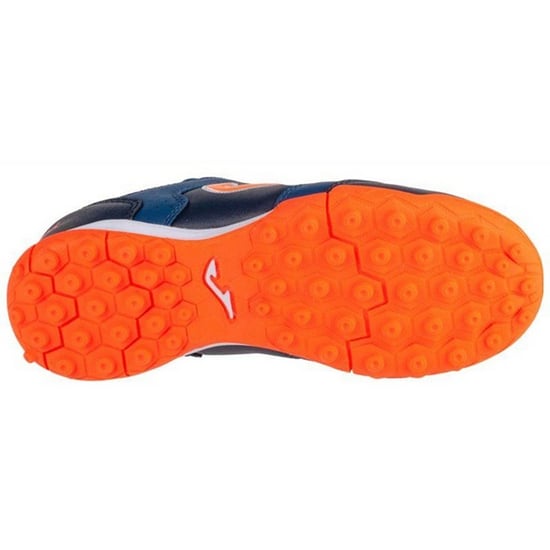Joma Kinder/Kids Top Flex 2433 Voetbal Kunstgras Voetbalschoenen (Marineblauw/Oranje) - Image 4