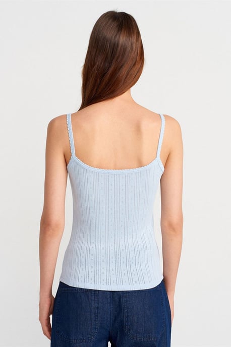 Slim Fit Geribbelde Katoenen Camisole Top - Image 2