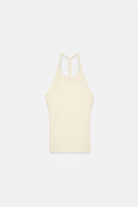Slim Fit Halterhals Tricot Blouse - Image 6