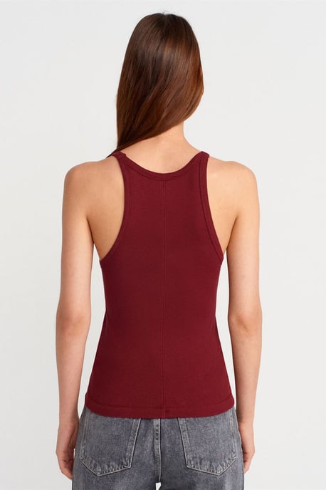 Geribbelde Katoenen Mouwloze Camisole Blouse - Image 2