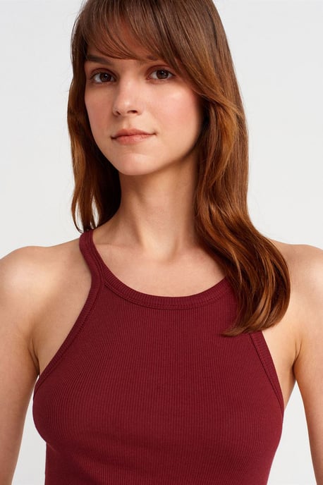 Geribbelde Katoenen Mouwloze Camisole Blouse - Image 3