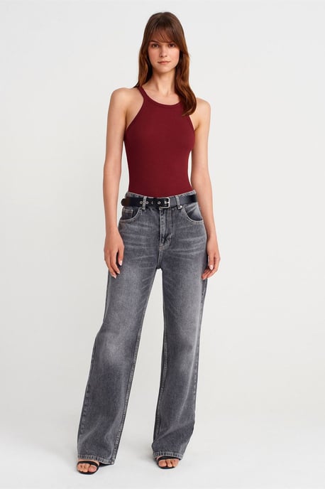 Geribbelde Katoenen Mouwloze Camisole Blouse - Image 4