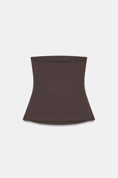 Strapless Slim-fit Bandeau Blouse - Image 6