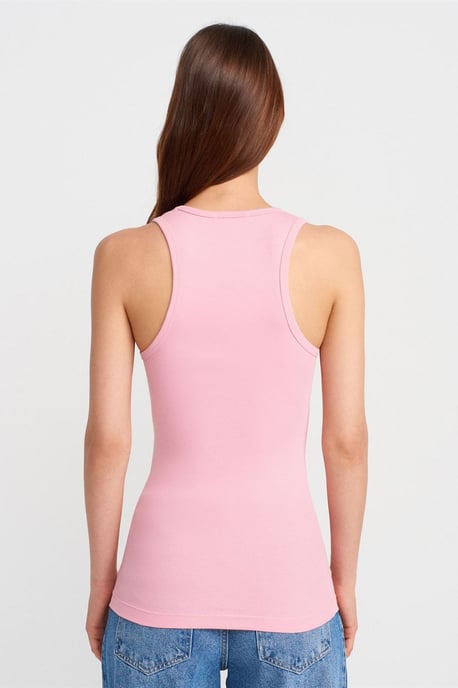 Geribde Mouwloze Camisole Blouse - Image 2