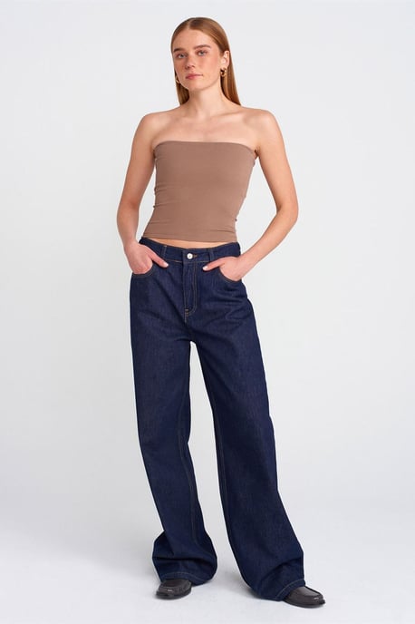 Strapless Bodycon Bandeau Blouse - Image 3