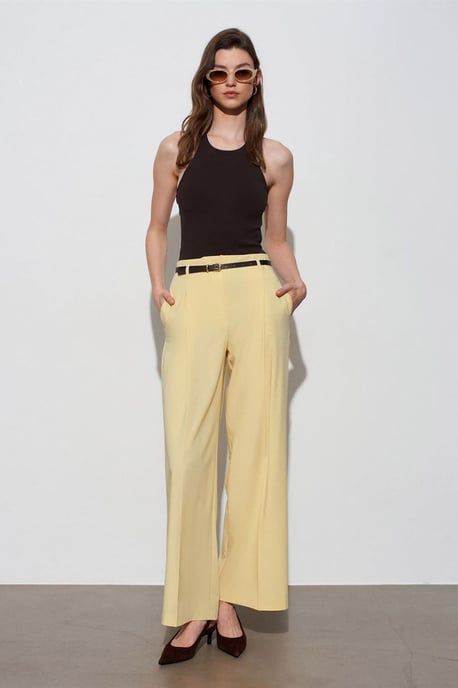 Slim Fit Halterhals Tricot Blouse - Image 5