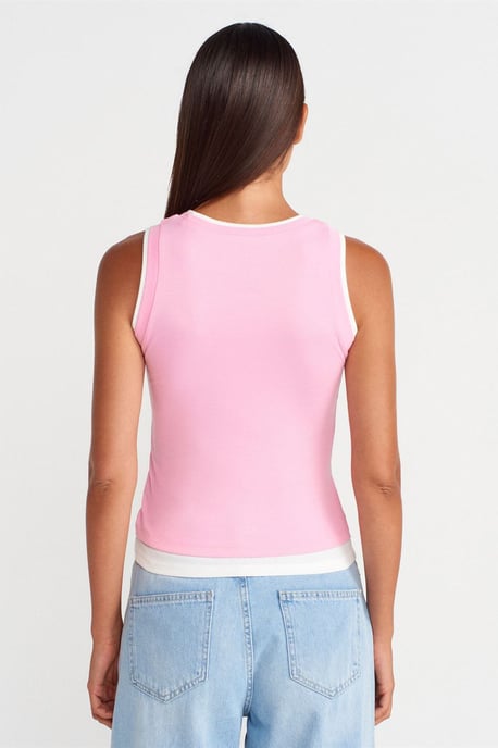 Mouwloze Ribbel Katoenen Blouse - Image 2