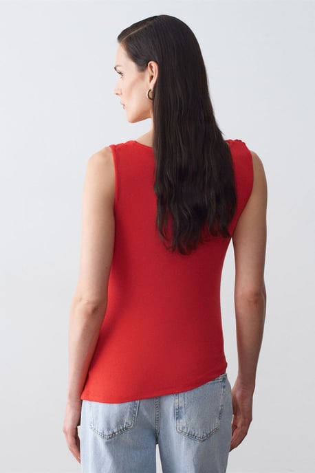 Mouwloos Cowl Neck Shell Top - Image 2