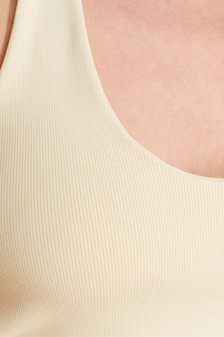 Geribbelde Halternek Mouwloze Blouse - Image 4