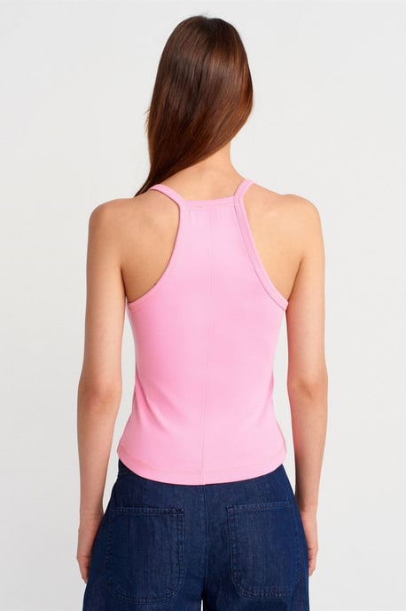 Slim Fit Geribbelde Brei Top - Image 2